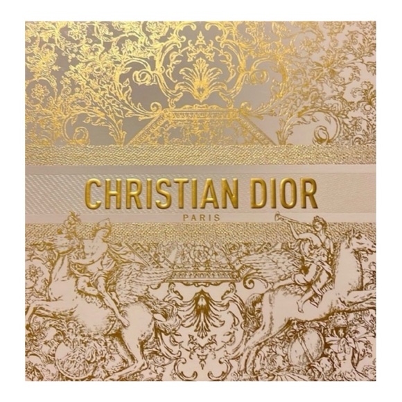 Christian Dior Box Gold and Cream/White New Condition with Dior Tissue Strands - Picture 3 of 3